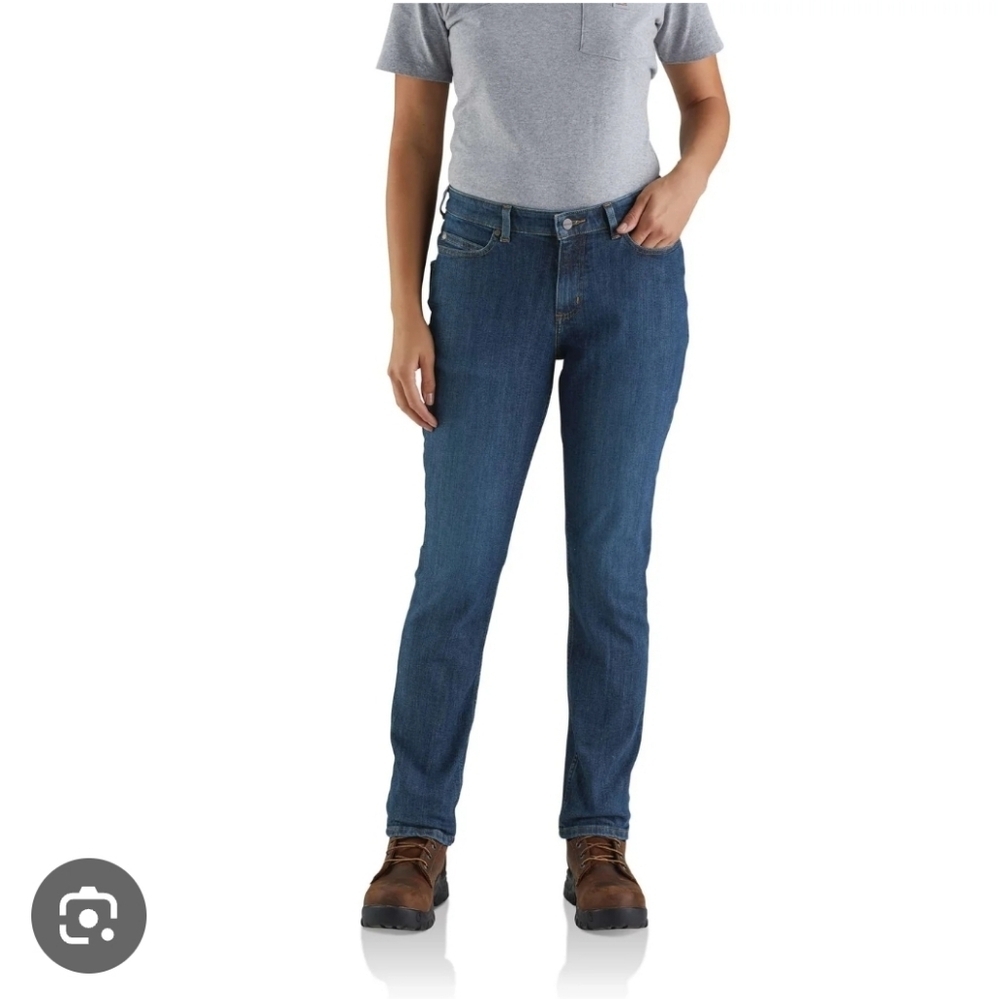 Carhartt Rugged Flex Work Jeans Womens 10 Regular Relaxed Fit